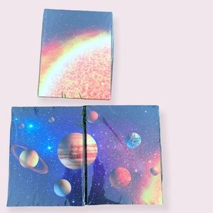 Set of 3 Solar System Canvas Art NEW